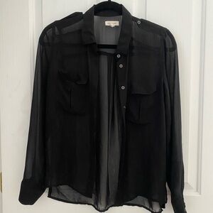 Sheer button up